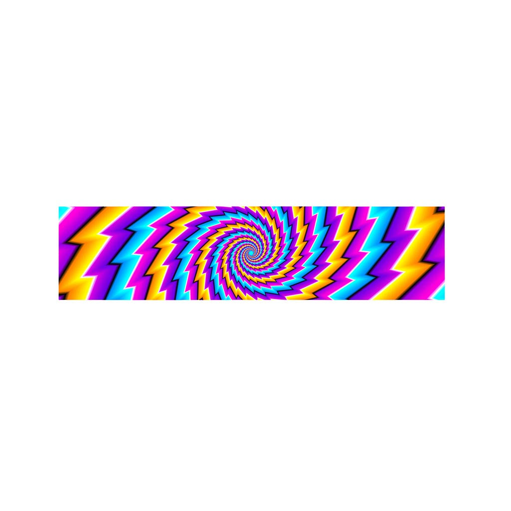 Twisted Spiral Moving Optical Illusion Bed Runner