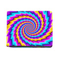 Twisted Spiral Moving Optical Illusion Bifold Wallet