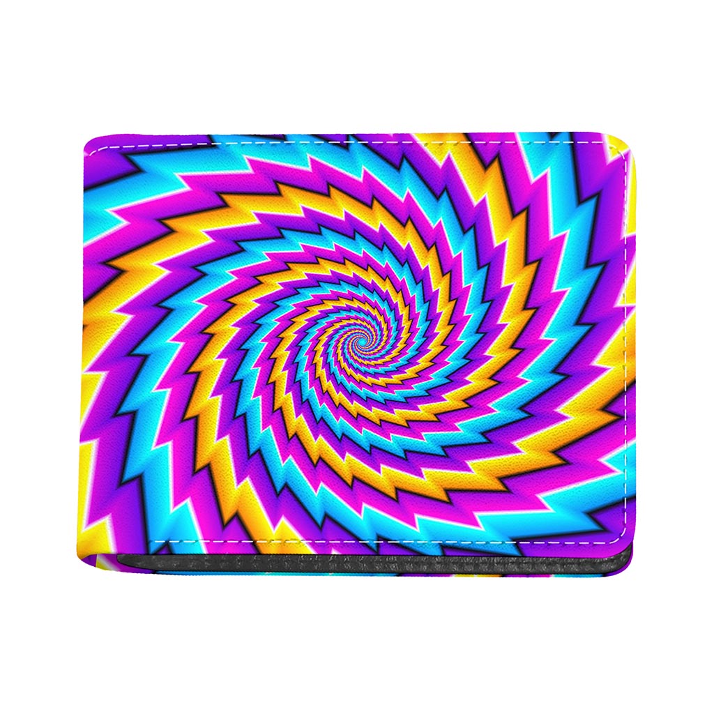 Twisted Spiral Moving Optical Illusion Bifold Wallet