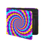 Twisted Spiral Moving Optical Illusion Bifold Wallet