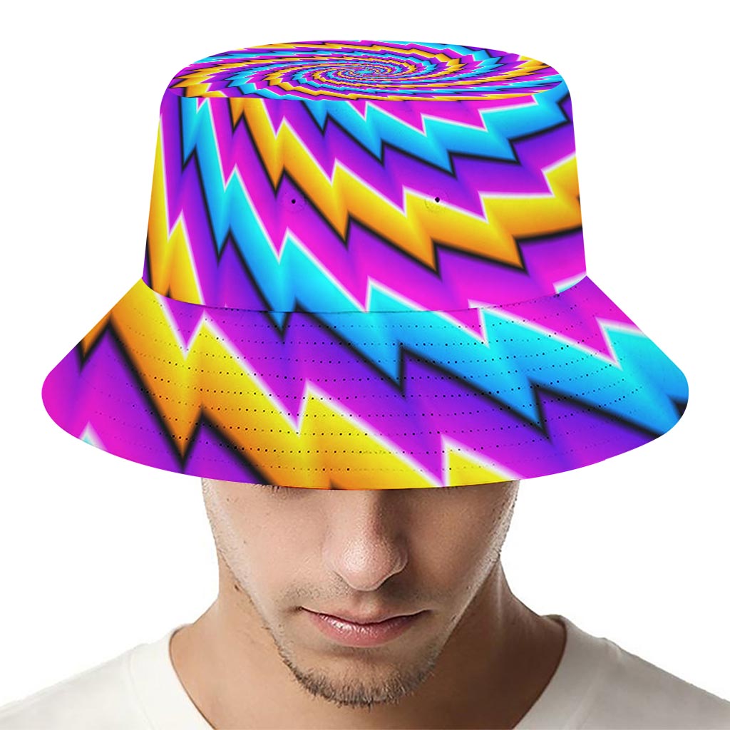 Twisted Spiral Moving Optical Illusion Bucket Hat