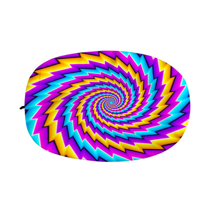 Twisted Spiral Moving Optical Illusion Car Side Mirror Covers