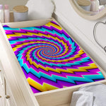Twisted Spiral Moving Optical Illusion Changing Pad Cover