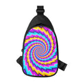 Twisted Spiral Moving Optical Illusion Sling Bag