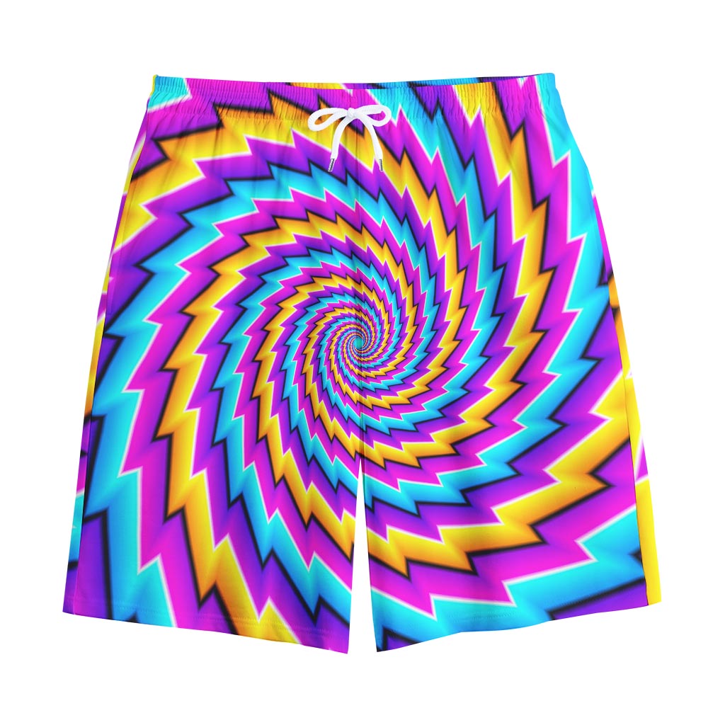 Twisted Spiral Moving Optical Illusion Cotton Shorts