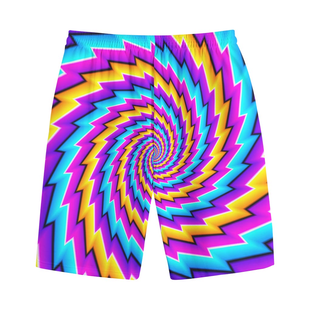 Twisted Spiral Moving Optical Illusion Cotton Shorts