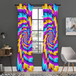 Twisted Spiral Moving Optical Illusion Curtain