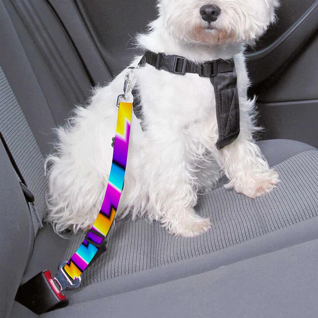 Twisted Spiral Moving Optical Illusion Dog Seat Belt