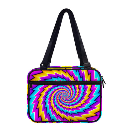 Twisted Spiral Moving Optical Illusion Double Strap Bible Bag