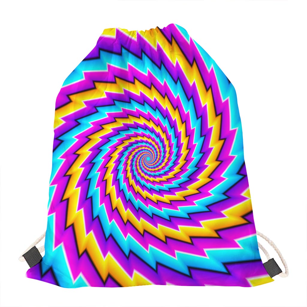 Twisted Spiral Moving Optical Illusion Drawstring Bag