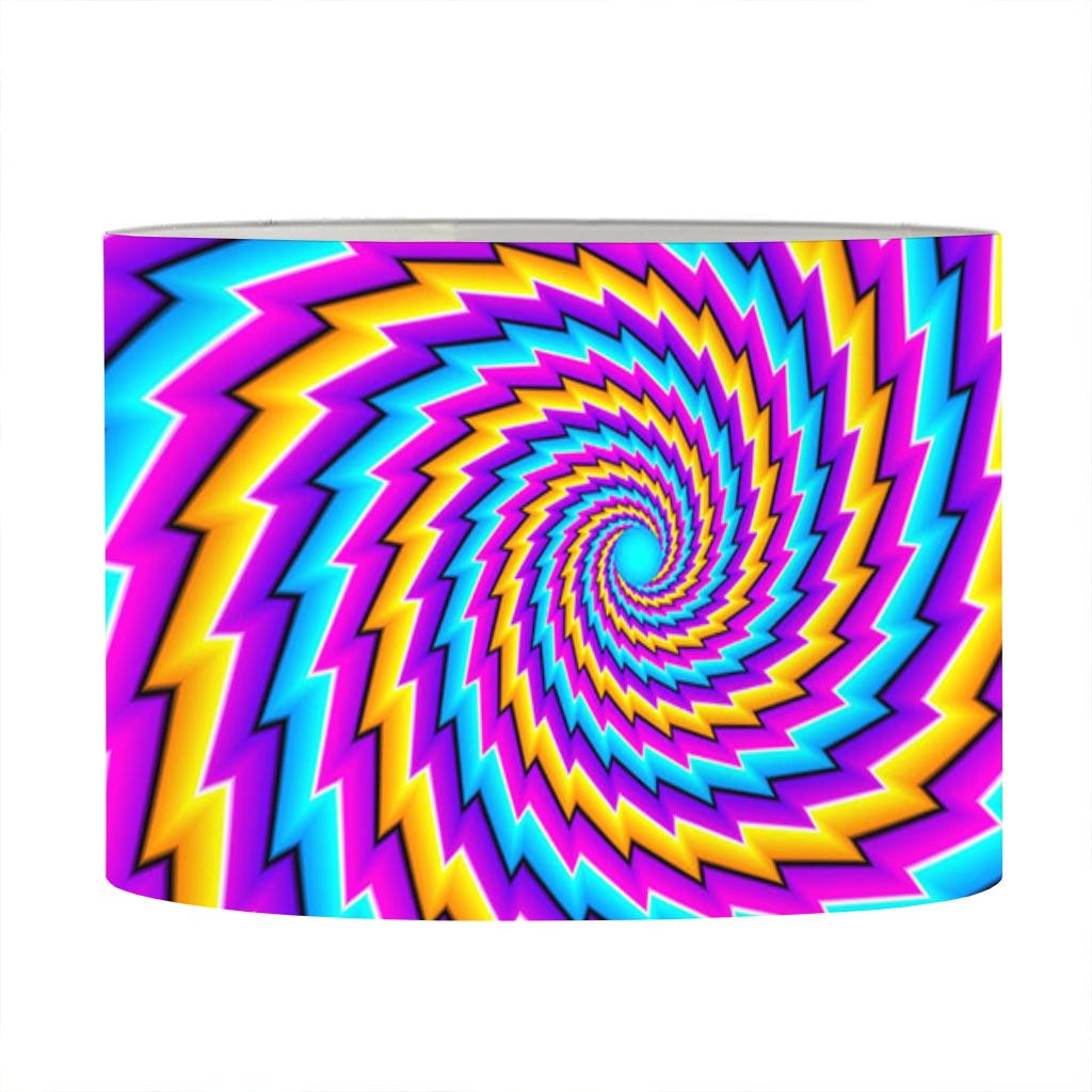 Twisted Spiral Moving Optical Illusion Drum Lamp Shade