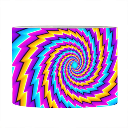 Twisted Spiral Moving Optical Illusion Drum Lamp Shade
