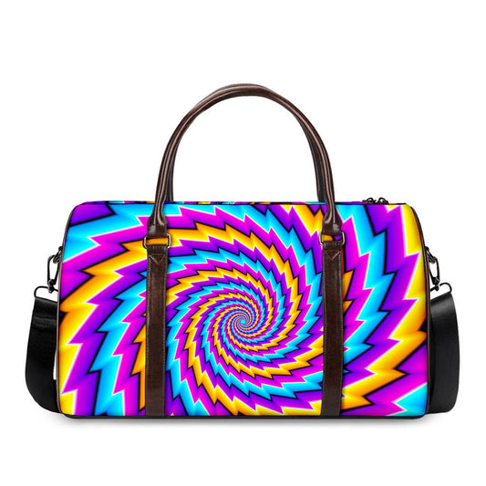 Twisted Spiral Moving Optical Illusion Duffle Bag