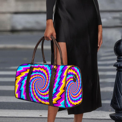 Twisted Spiral Moving Optical Illusion Duffle Bag