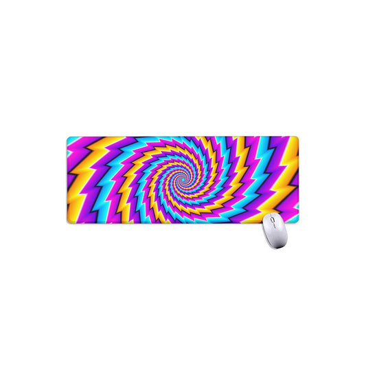 Twisted Spiral Moving Optical Illusion Extended Mouse Pad
