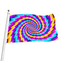 Twisted Spiral Moving Optical Illusion Flag