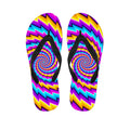 Twisted Spiral Moving Optical Illusion Flip Flops