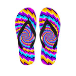 Twisted Spiral Moving Optical Illusion Flip Flops