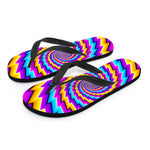 Twisted Spiral Moving Optical Illusion Flip Flops