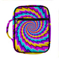 Twisted Spiral Moving Optical Illusion Front Pocket Bible Bag