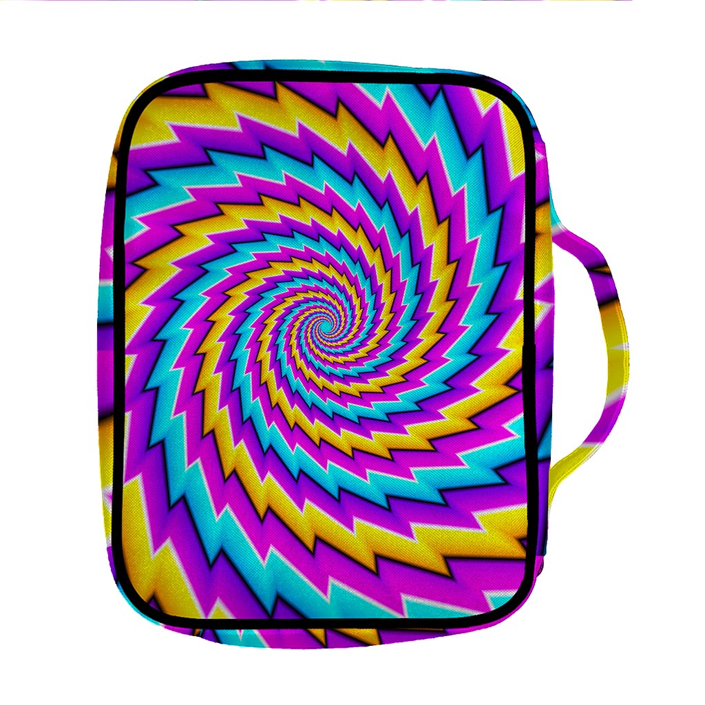 Twisted Spiral Moving Optical Illusion Front Pocket Bible Bag
