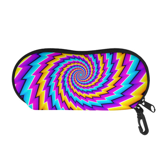 Twisted Spiral Moving Optical Illusion Glasses Case