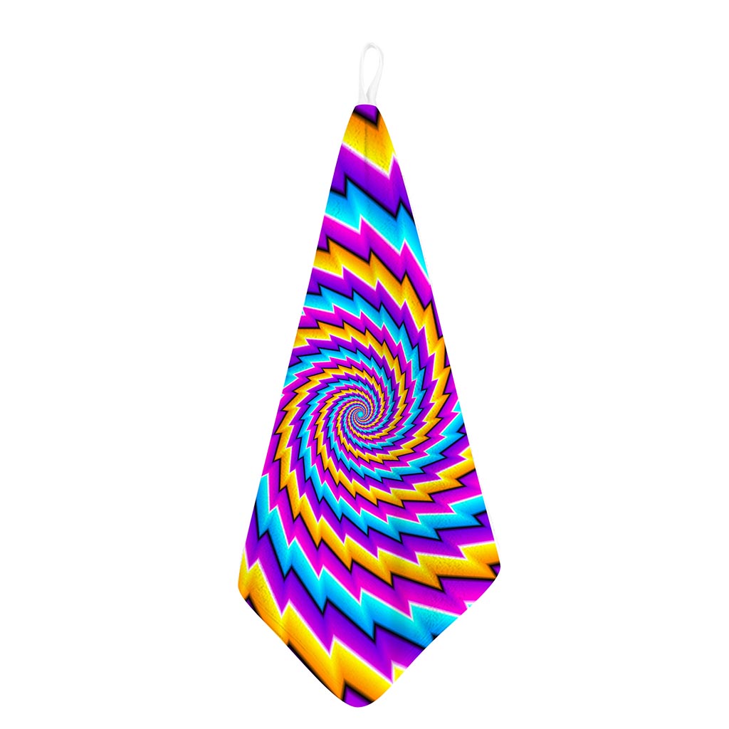 Twisted Spiral Moving Optical Illusion Hand Towel