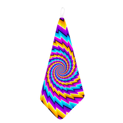 Twisted Spiral Moving Optical Illusion Hand Towel