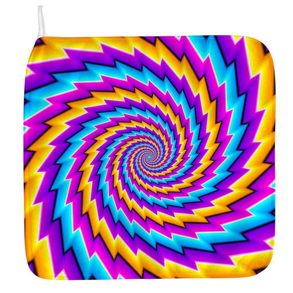Twisted Spiral Moving Optical Illusion Hand Towel