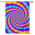 Twisted Spiral Moving Optical Illusion House Flag