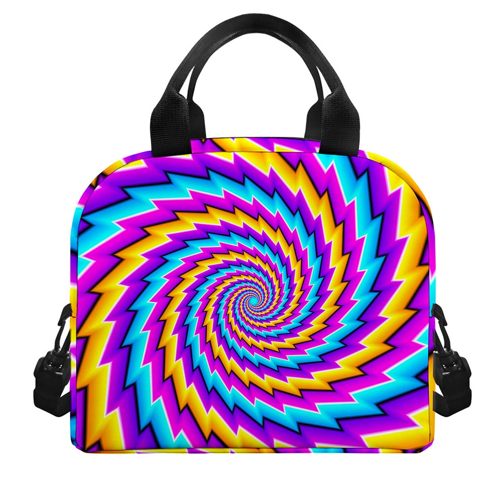 Twisted Spiral Moving Optical Illusion Insulated Lunch Bag