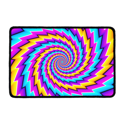 Twisted Spiral Moving Optical Illusion Kitchen Mat