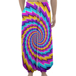 Twisted Spiral Moving Optical Illusion Lantern Pants