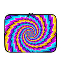 Twisted Spiral Moving Optical Illusion Laptop Sleeve