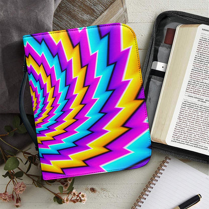 Twisted Spiral Moving Optical Illusion Leather Bible Cover