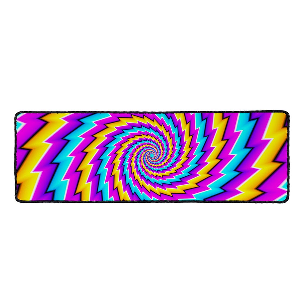 Twisted Spiral Moving Optical Illusion Long Kitchen Mat