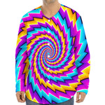 Twisted Spiral Moving Optical Illusion Long Sleeve Baseball Jersey