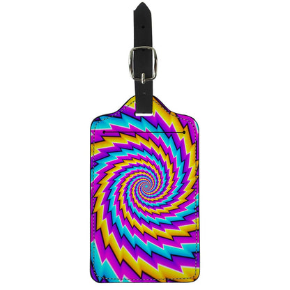Twisted Spiral Moving Optical Illusion Luggage Tag