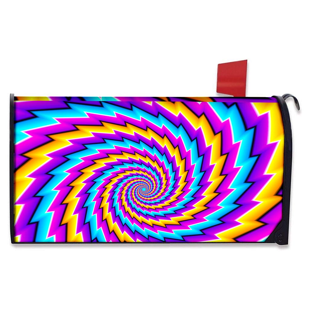 Twisted Spiral Moving Optical Illusion Mailbox Cover