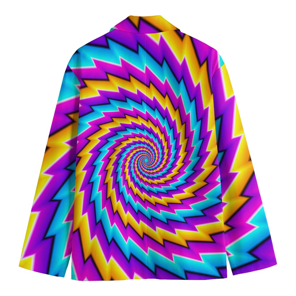 Twisted Spiral Moving Optical Illusion Men's Blazer