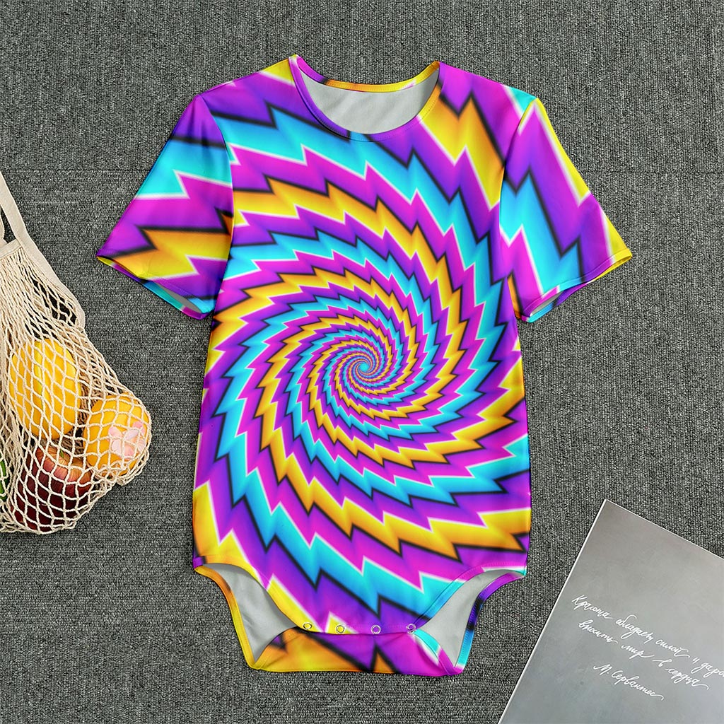 Twisted Spiral Moving Optical Illusion Men's Bodysuit
