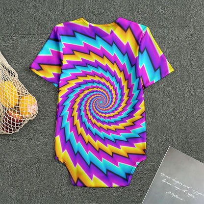 Twisted Spiral Moving Optical Illusion Men's Bodysuit