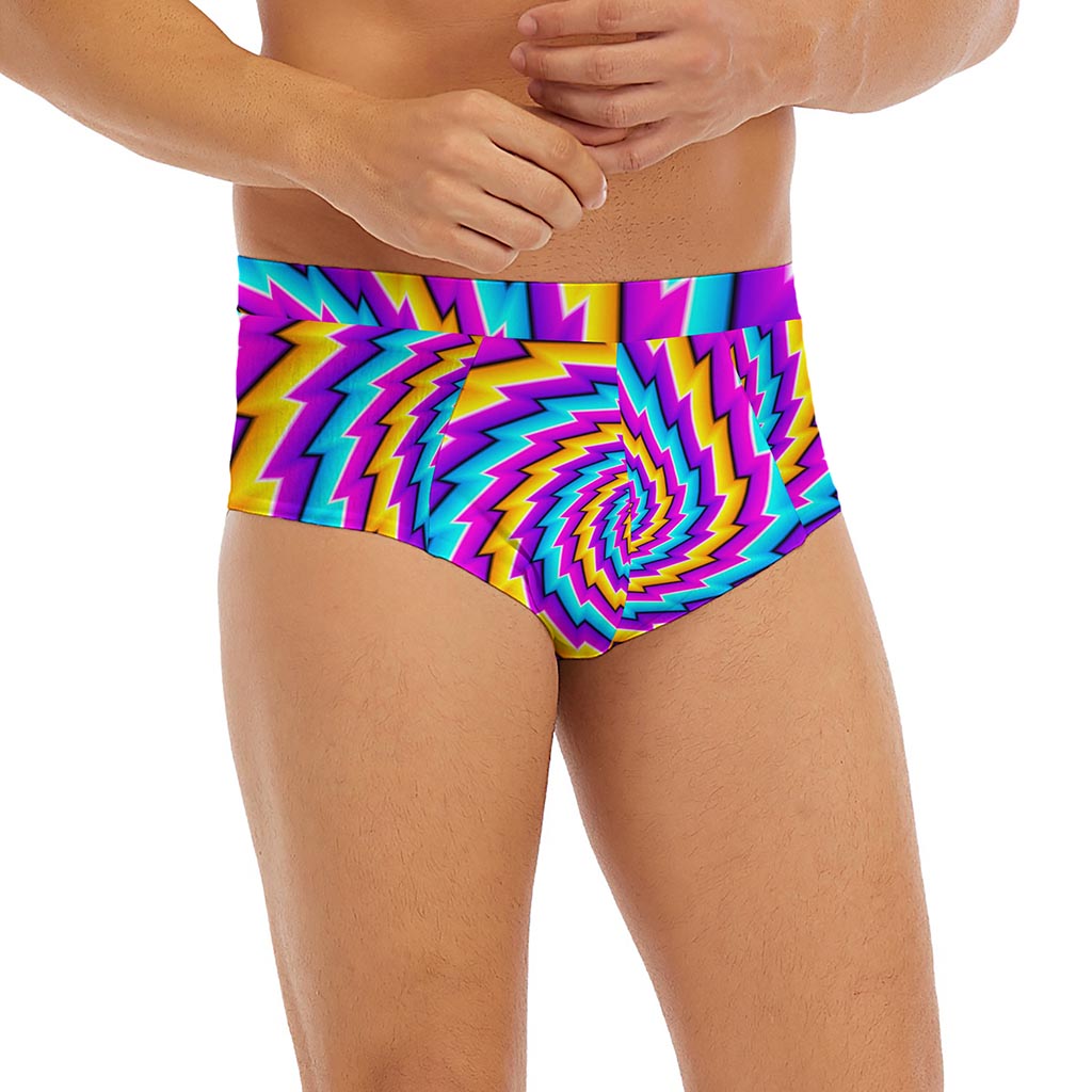 Twisted Spiral Moving Optical Illusion Men's Briefs