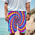 Twisted Spiral Moving Optical Illusion Men's Cargo Shorts
