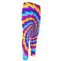 Twisted Spiral Moving Optical Illusion Men's Compression Pants