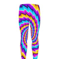 Twisted Spiral Moving Optical Illusion Men's Leggings