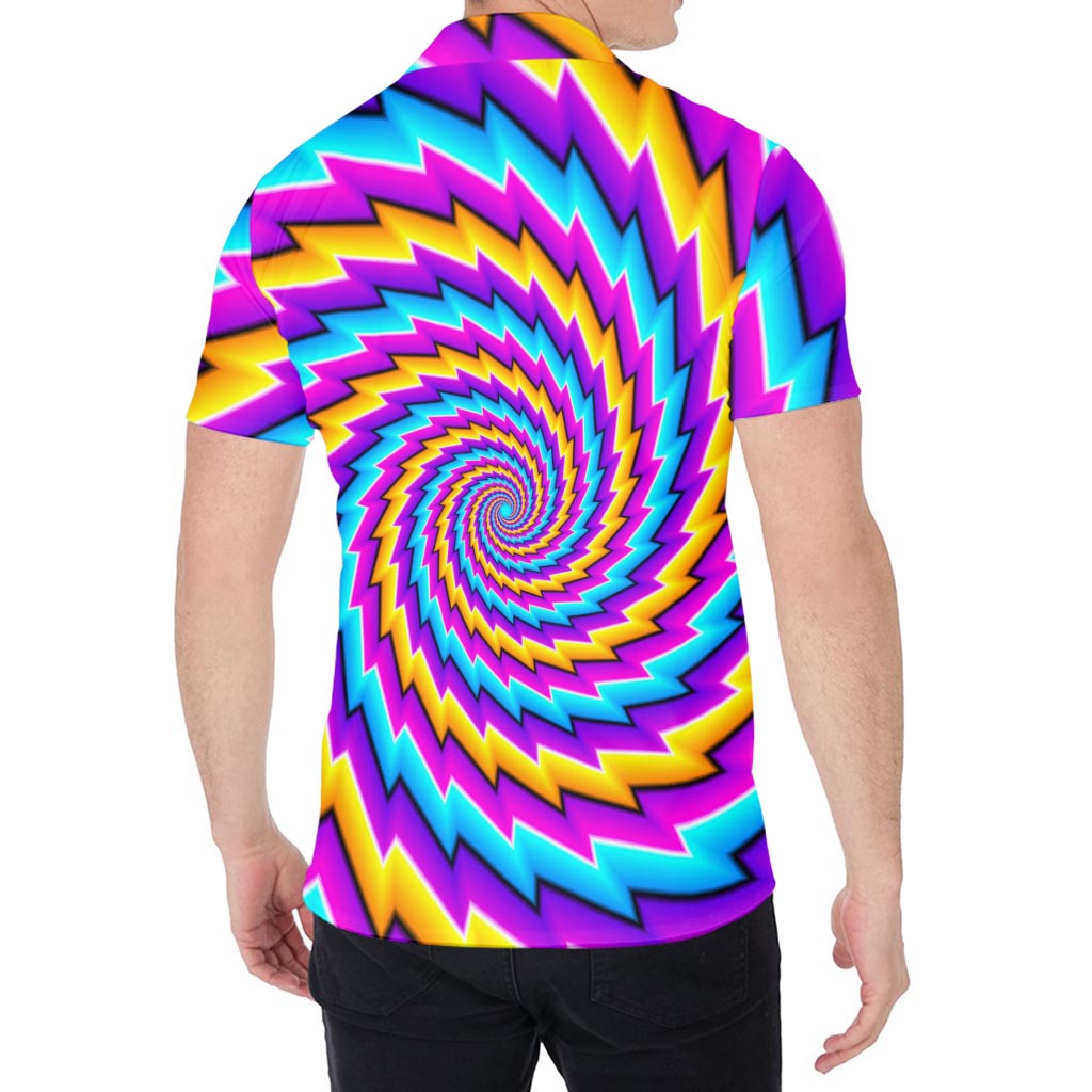 Twisted Spiral Moving Optical Illusion Men's Shirt