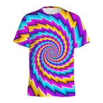 Twisted Spiral Moving Optical Illusion Men's Sports T-Shirt