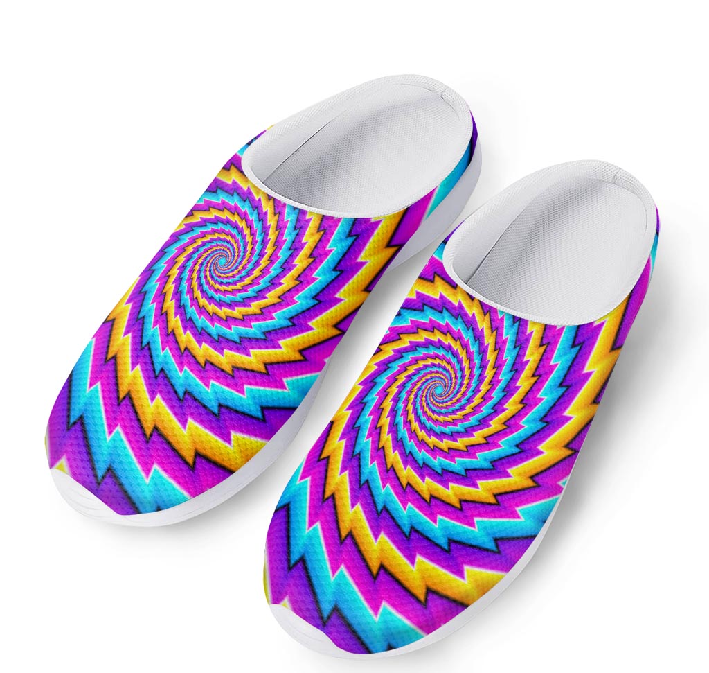 Twisted Spiral Moving Optical Illusion Mesh Casual Shoes