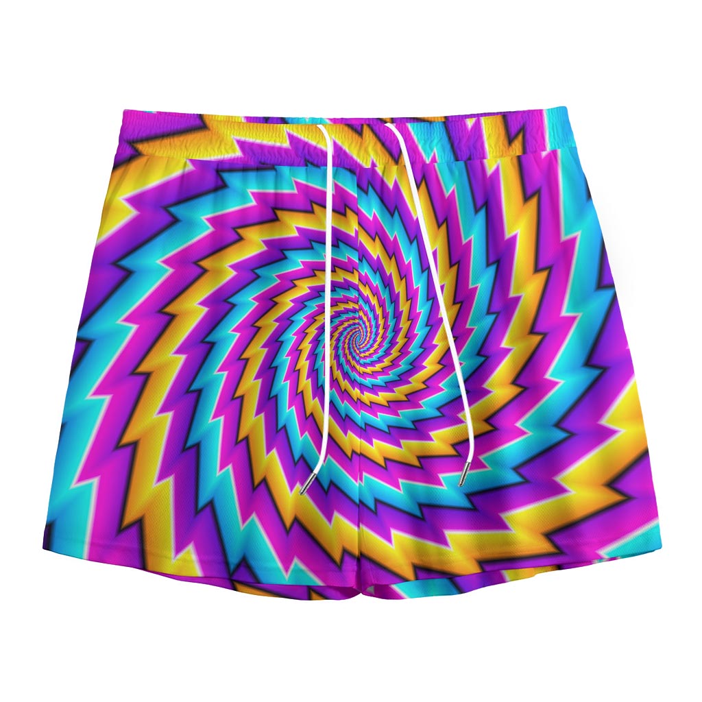 Twisted Spiral Moving Optical Illusion Mesh Shorts